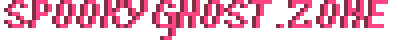 spookyghost.zone site banner